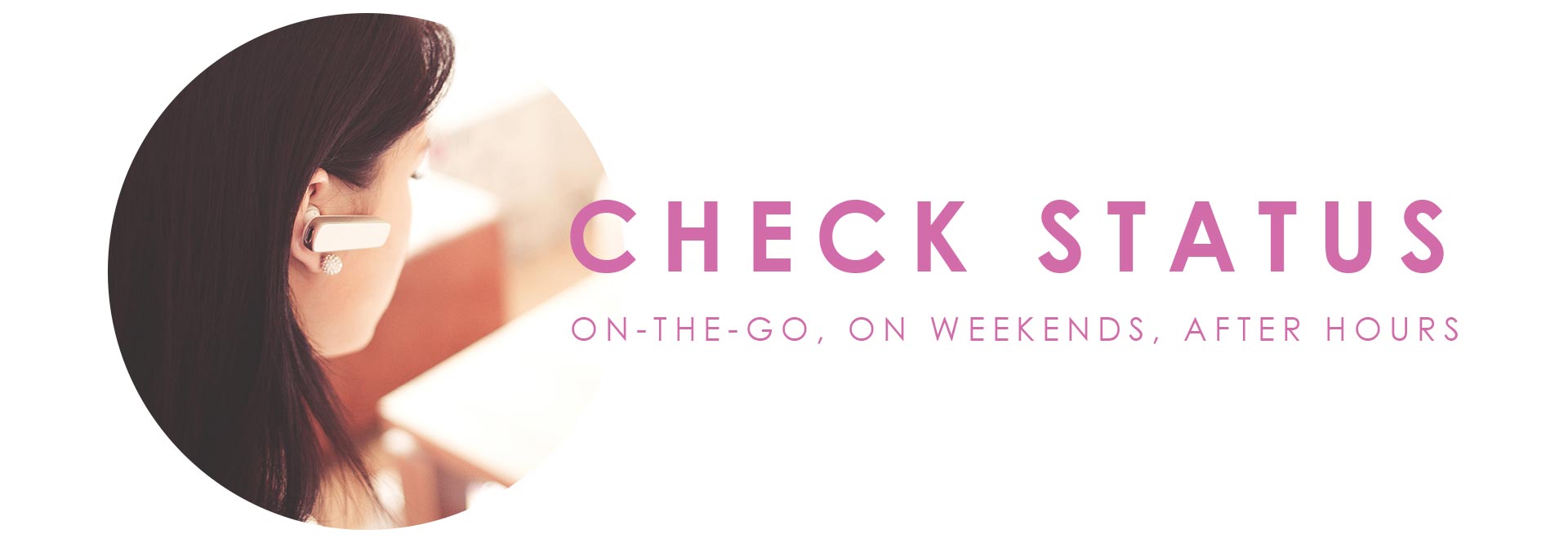 On this page you may check the status of current and past jobs on the go, on weekends, after hours.